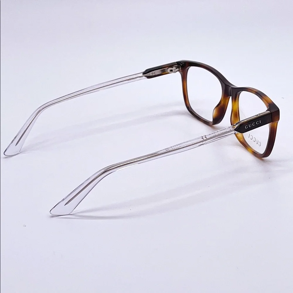 NEW GUCCI GG0490O 003 EYEGLASSES GUCCI GG04900 HAVANA CLEAR - Picture 7 of 11